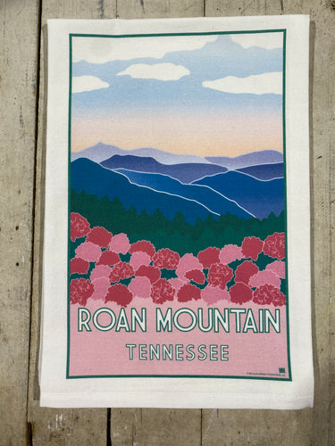 Roan Mountain Tennessee Plush Flour Sack Towel 28 x 28