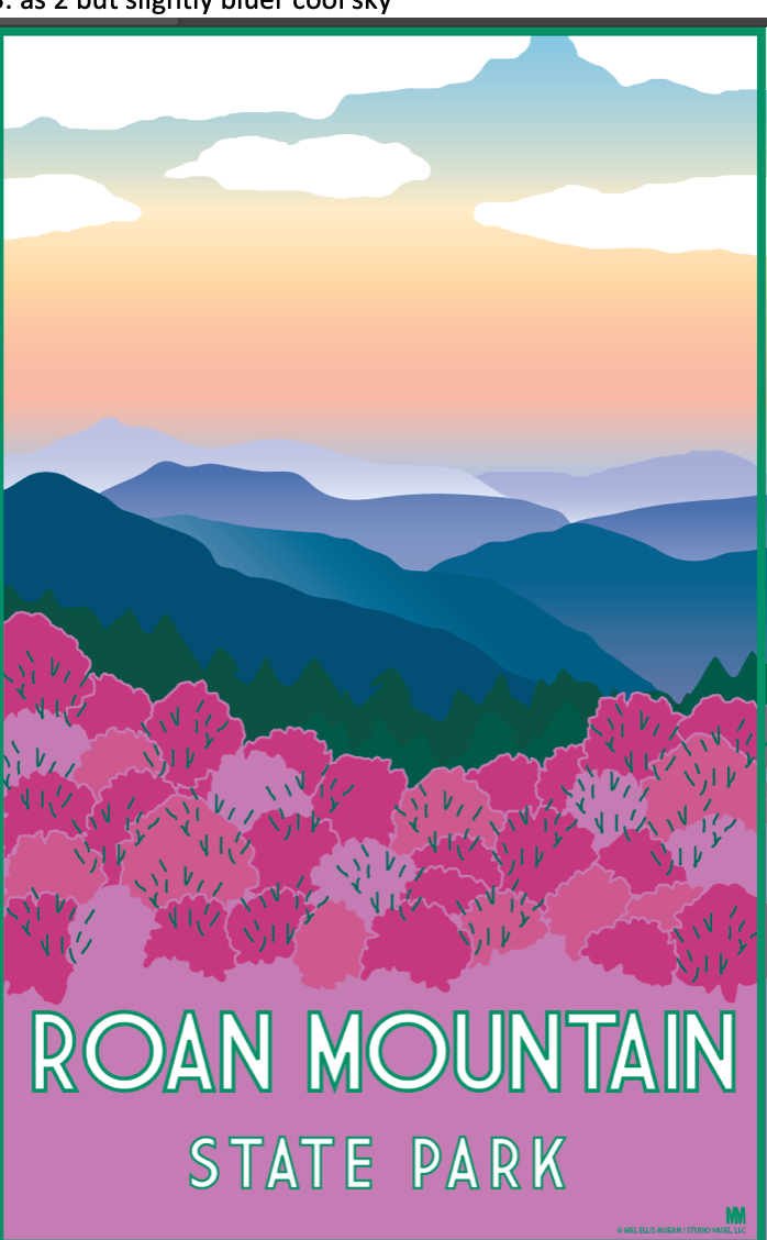 Roan Mountain Tennessee Nature Travel Print Shell Creek Sellers