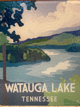 Load image into Gallery viewer, Watauga Lake 12 x 15 Tempered Glass Charcuterie Tray