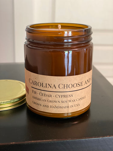 Carolina Choose and Cut Scented Soy Candle  9 oz