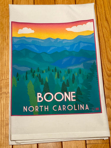 Boone North Carolina Flour Sack Towel