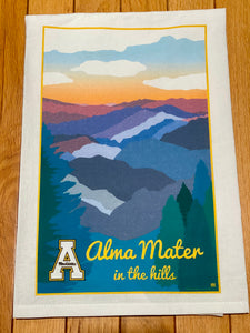 Shell Creek Alma Mater in the Hills Flour Sack Towel