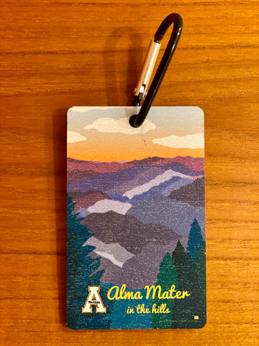 Shell Creek Alma Mater in the Hills Wood Luggage Tag