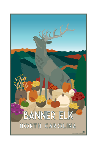 Banner Elk North Carolina Nature Travel Print 11 x 17