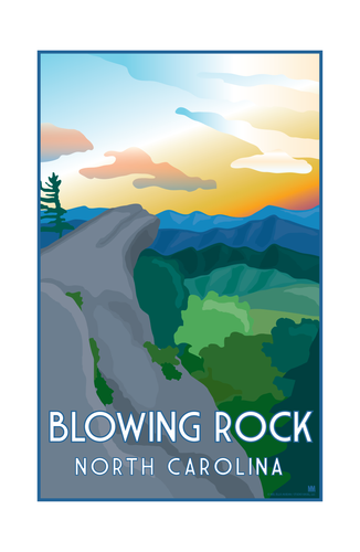 Blowing Rock North Carolina Nature Travel Print 11 x 17