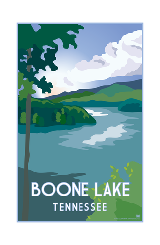 Boone Lake Tennessee Nature Travel Print