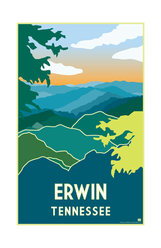Erwin Tennessee Nature Travel Print