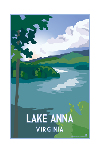 Lake Anna Virginia Nature Travel Print 11 x 17