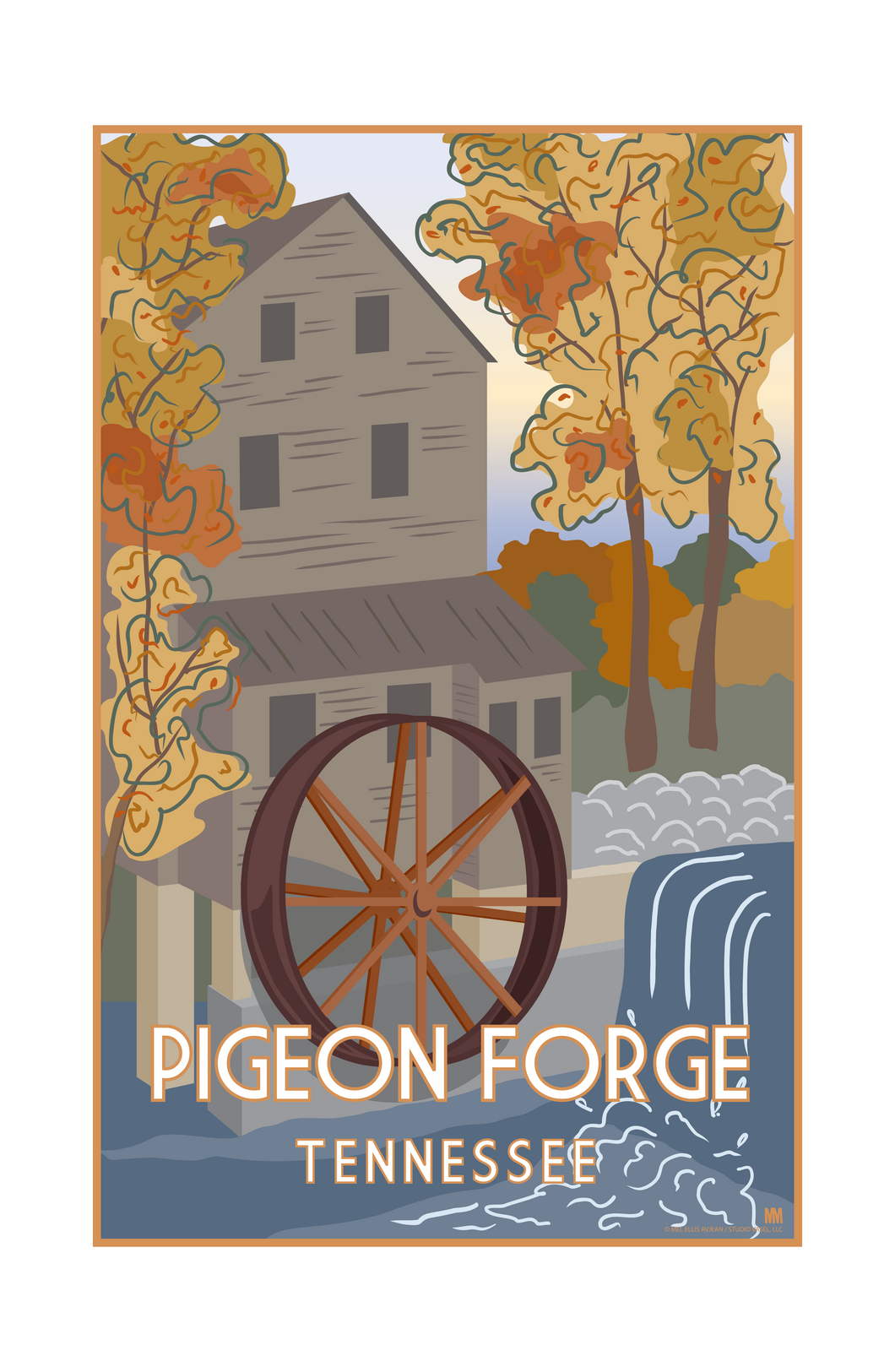 Pigeon Forge Tennessee Nature Travel Print