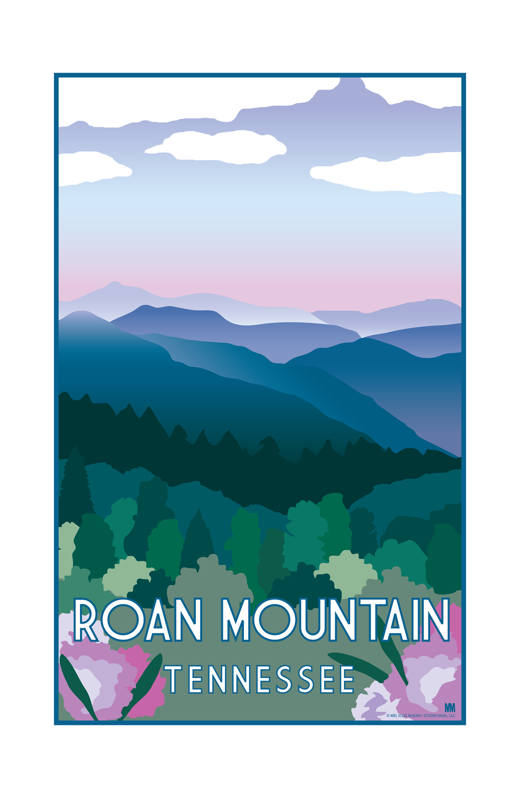 Roan Mountain Tennessee Nature Travel Print 11 x 17