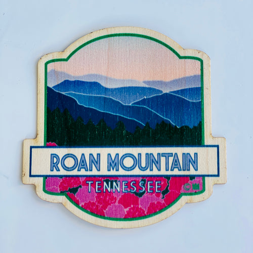 Roan Mountain Water Resistant Wood Sticker
