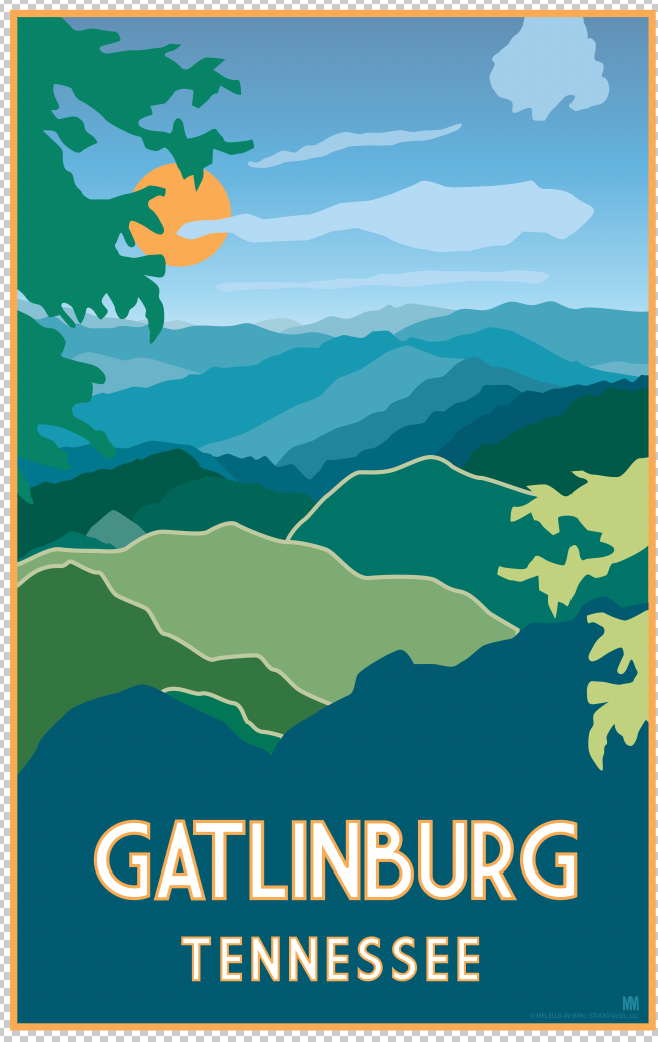 Gatlinburg Tennessee Travel Posters
