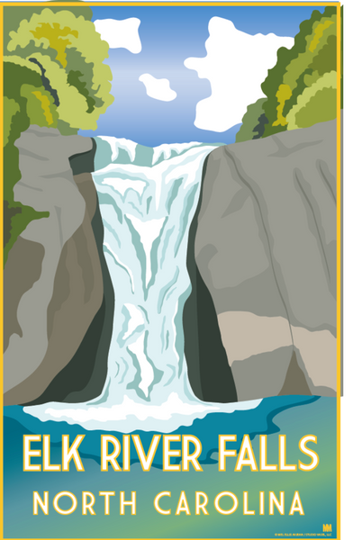 8x10 Fall Creek Falls Print – Friendly Arctic