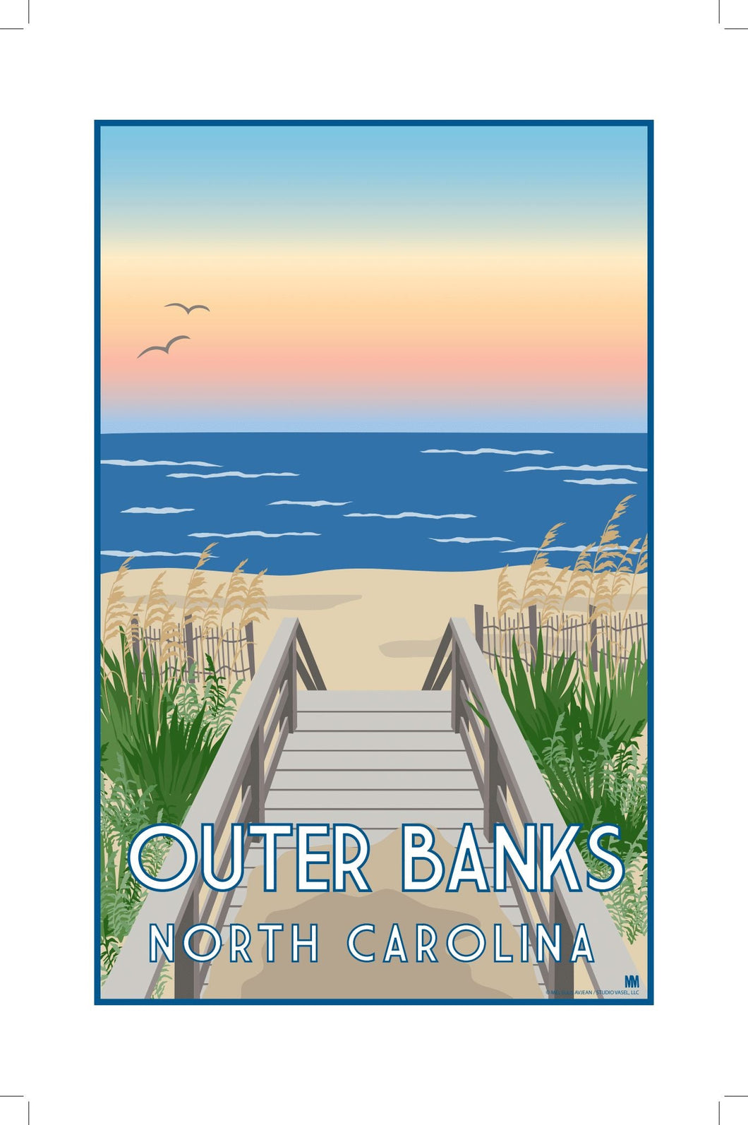 Outer Banks North Carolina Nature Travel Print